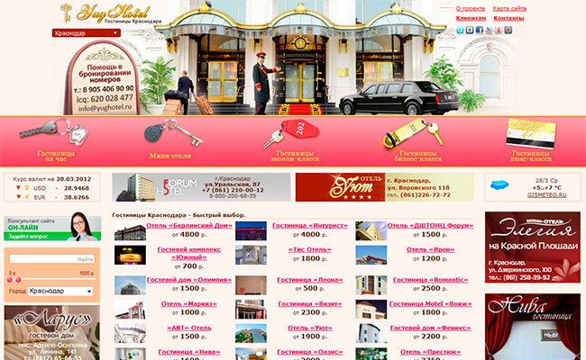 Гостиницы Краснодарского края